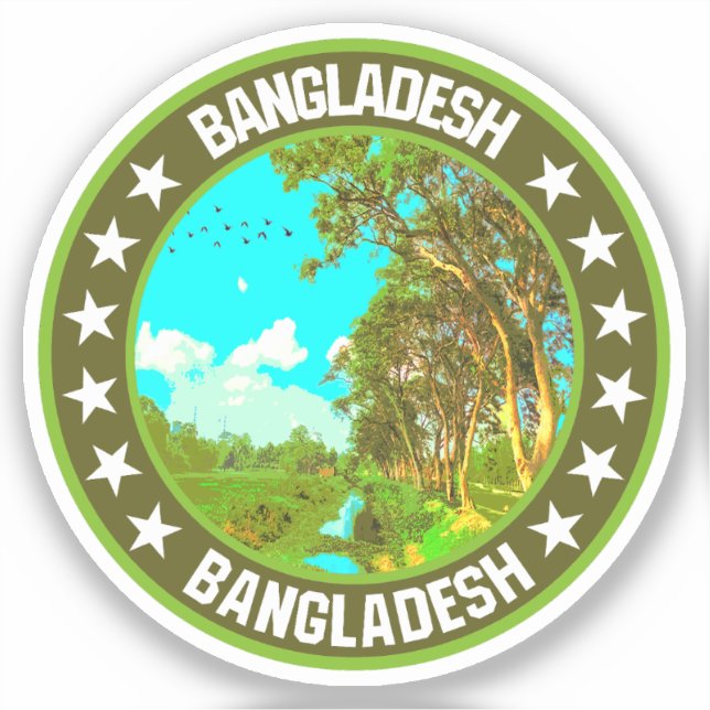 Bangladesh Klistermärken (Framsida)