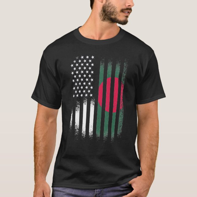 Bangladesh Pat, amerikansk kulturarvsmånad T Shirt (Framsida)