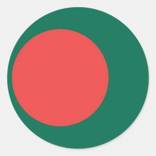 bangladesh runt klistermärke