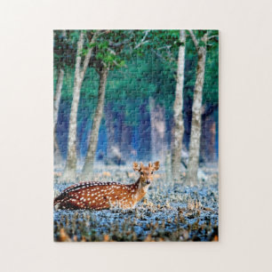 Bangladesh Sundarban Inhemsk Hjort Pussel. Pussel