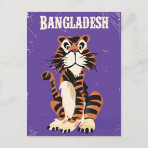 Bangladesh Vintage reseskylt cartoon Vykort