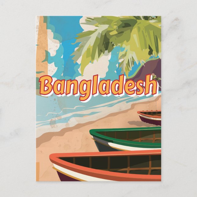 Bangladesh Vintage-semester Poster Vykort (Framsida)