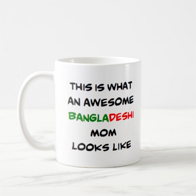 bangladeshi mamma, fantastisk kaffemugg (Vänster)