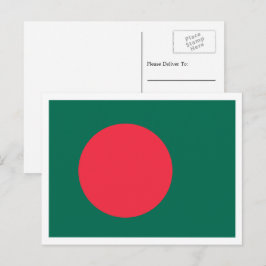 Bangladeshiska flaggan, Flagga av Bangladesh Vykort