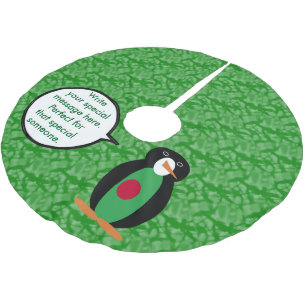 Bangladeshiska flaggans dag Ms. Penguin Talande Julgransmatta Borstad Polyester