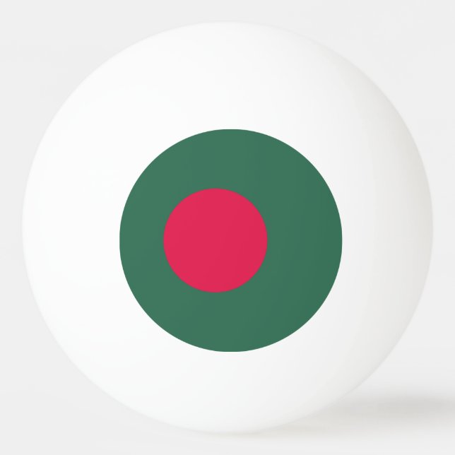 Bangladeshs flagga pingisboll (Framsidan)