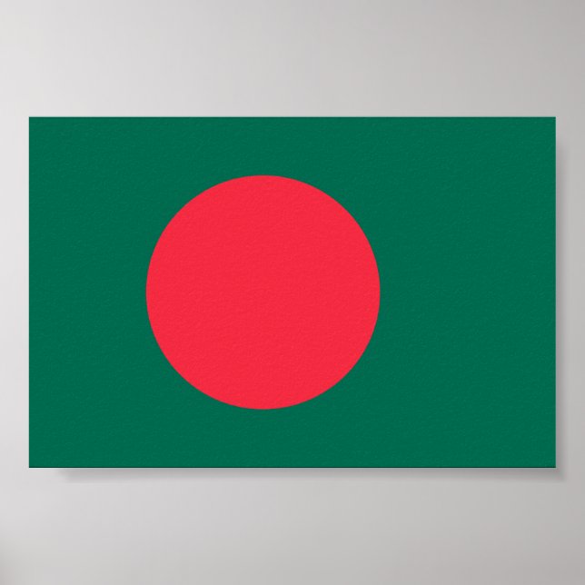 Bangladeshs flagga poster (Framsidan)