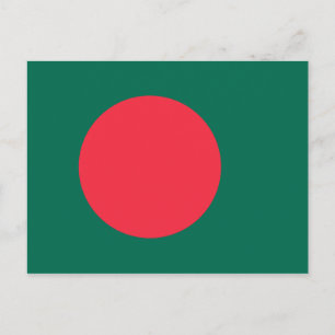 Bangladeshs flagga postkort vykort