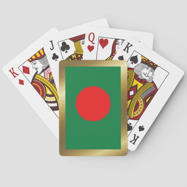 Bangladeshs flagga spelkort (Baksidan)