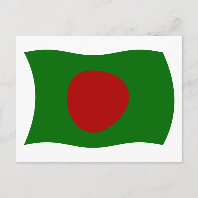 Bangladeshs flagga vykort (Framsida)