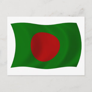 Bangladeshs flagga vykort