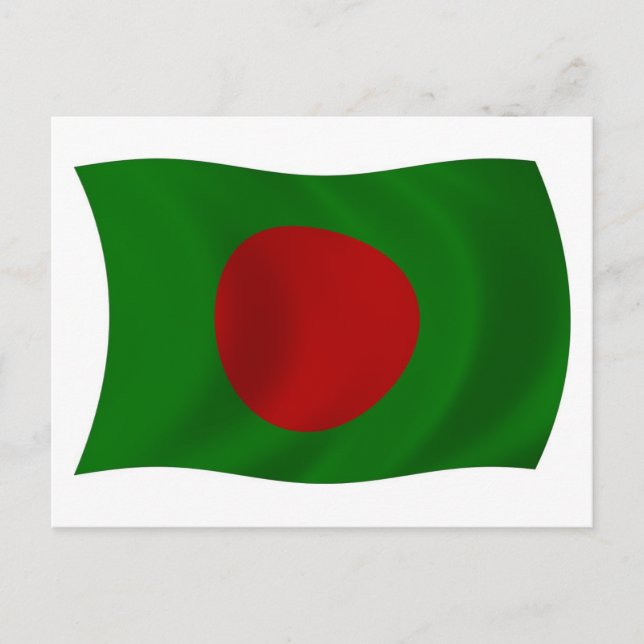 Bangladeshs flagga vykort (Framsida)