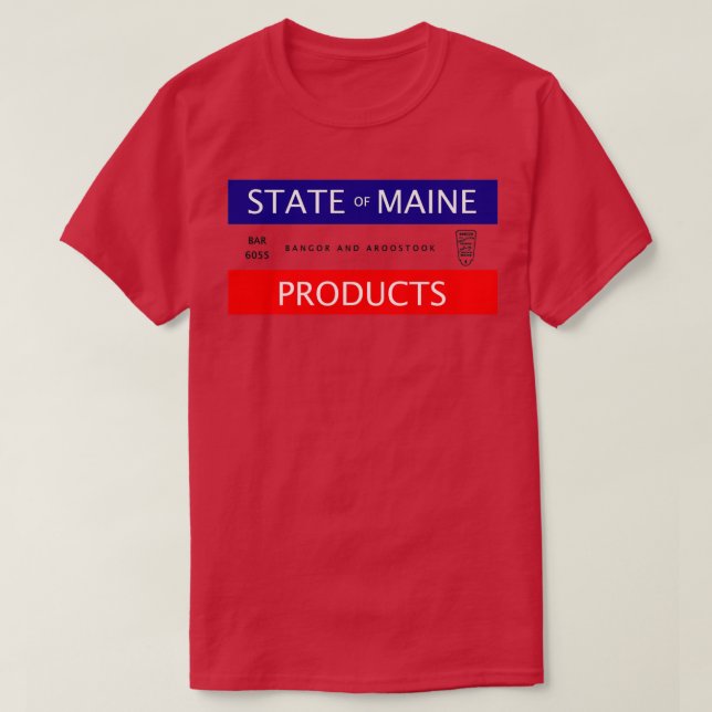 Bangor amp Aroostock Railroad Boxcar T Shirt (Design framsida)