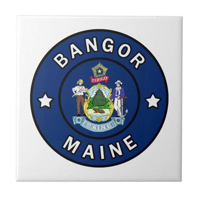 Bangor Maine Kakelplatta (Framsidan)