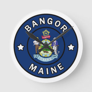 Bangor Maine Rund Klocka