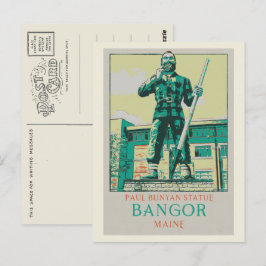 Bangor Maine USA, Paul Bunyan Statue Vykort