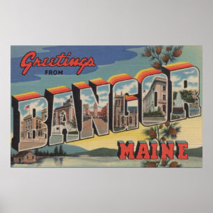 Bangor, MaineLarge Brev ScenesBangor, ME Poster