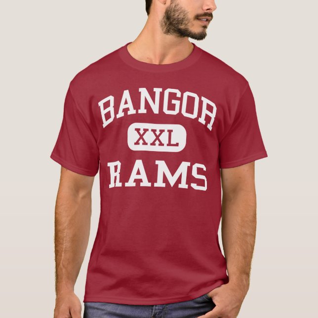 Bangor - rammar - Bangor högstadium - Bangor Maine T Shirt (Framsida)