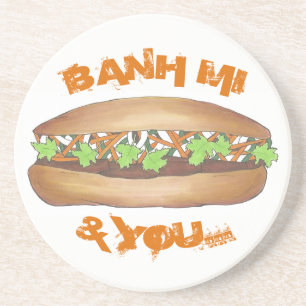 Banh Mi & You Gris Sandwich Vietnamese Food Foodie Underlägg