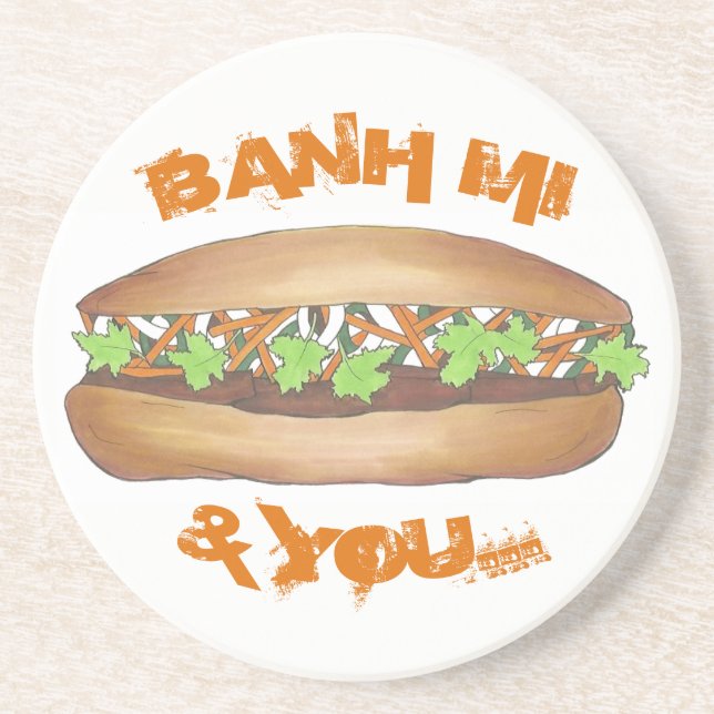Banh Mi & You Gris Sandwich Vietnamese Food Foodie Underlägg (Framsidan)
