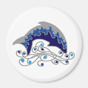 banhoppningdelfin magnet