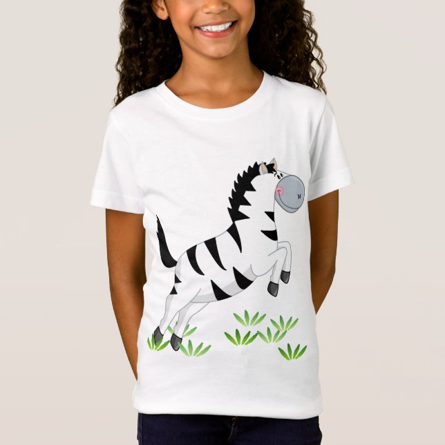 Banhoppningsebra T-shirt (Framsida)