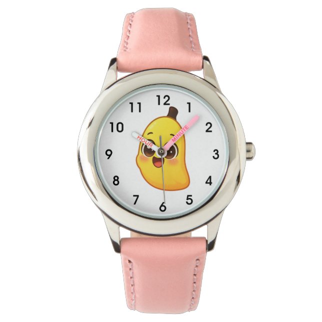 Banini – Söt Kawaii-Banan Karaktär Armbandsur (Framsida)