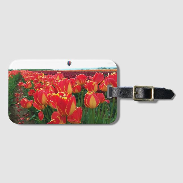 Banja Luka Tulips i Fält med Luftballong Bagagebricka (Framsida horisontal)