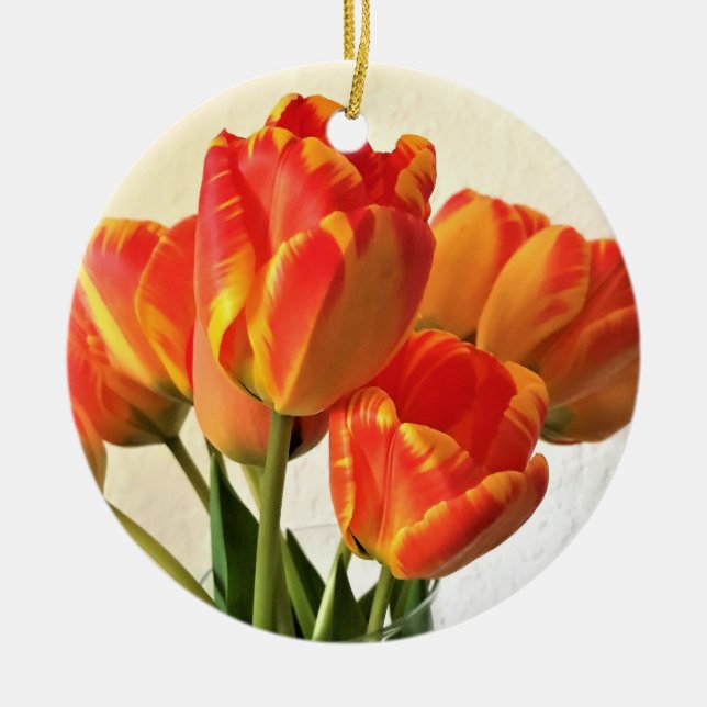 Banja Luka Tulips Julgransprydnad Keramik (Framsidan)