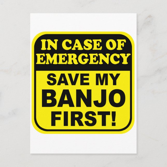Banjo Akut Vykort (Framsida)