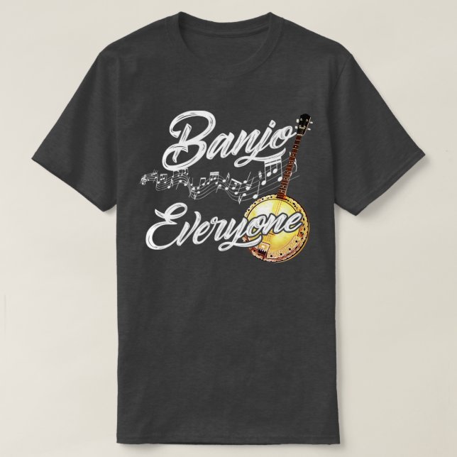 Banjo All Music Melody T Shirt (Design framsida)