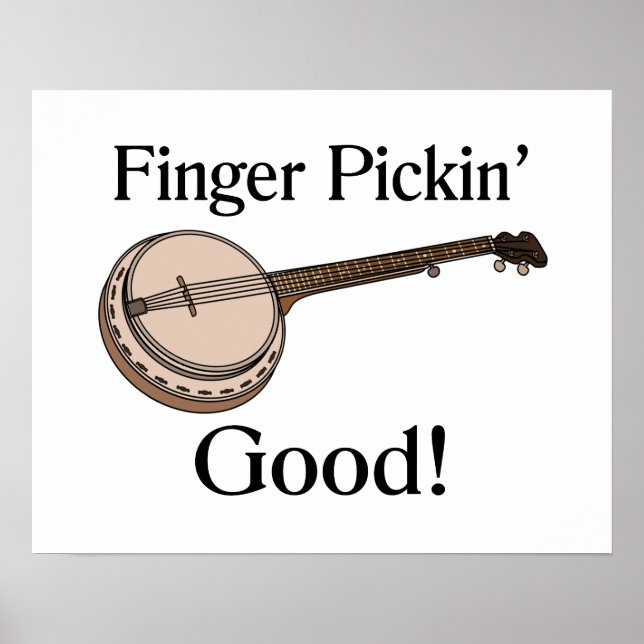 Banjo är Finger Pickin Bra Poster (Framsidan)