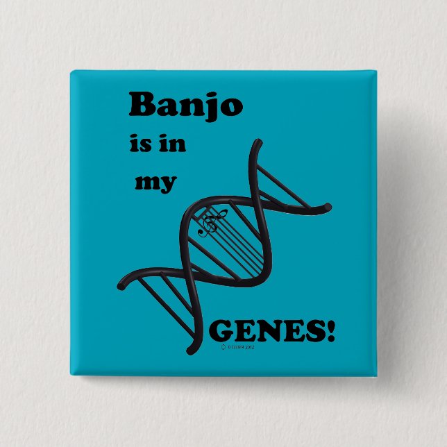 Banjo är i mina gener knapp (Framsida)
