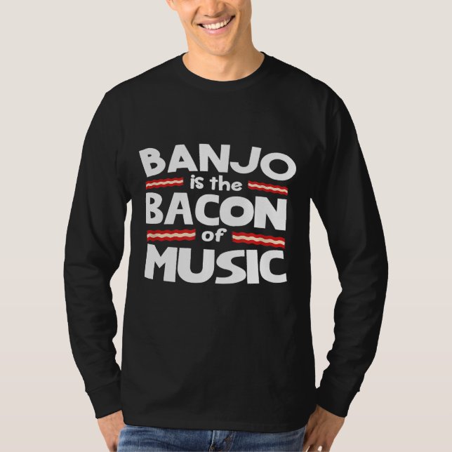 Banjo är musikens rygg t shirt (Framsida)