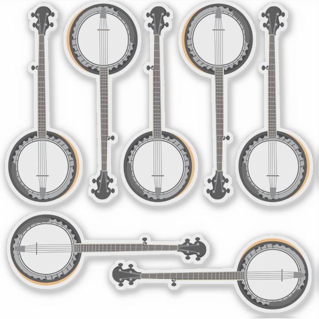 Banjo Banjo Banjo Klistermärken (Framsida)