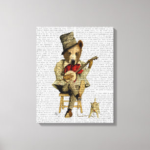 Banjo Bear Canvastryck