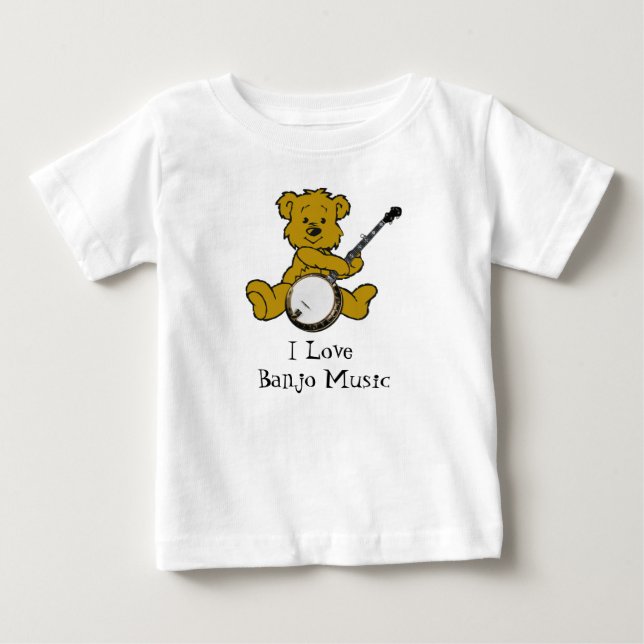 BANJO BEAR-T-SHIRT T-SHIRT (Framsida)