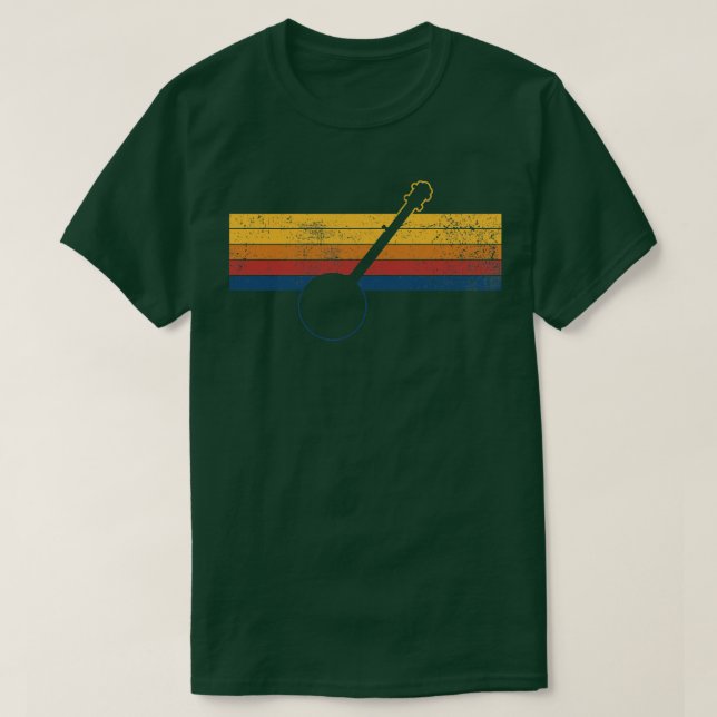 Banjo BluegräMusic Banjo Player T Shirt (Design framsida)