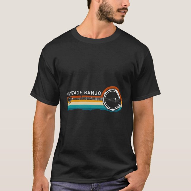 Banjo Bluegräs Banjo Player T Shirt (Framsida)