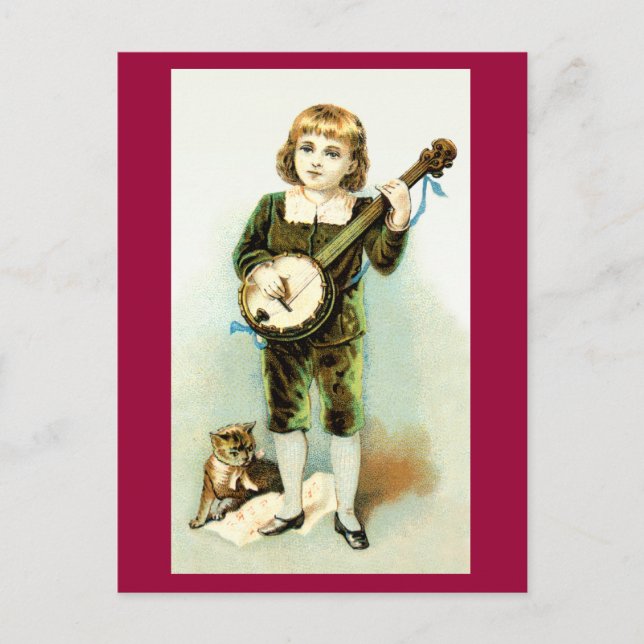 Banjo Boy Postcard Vykort (Framsida)