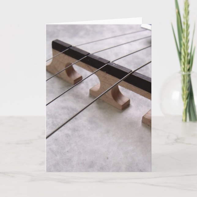 Banjo Closeup Photo Kort (Framsida)