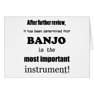 Banjo - det viktigaste instrumentet hälsningskort