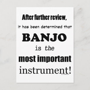 Banjo - det viktigaste instrumentet vykort