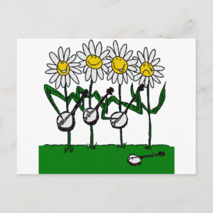 Banjo Flowers Vykort