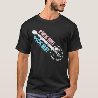 Banjo För manar Blue Grass T Shirt