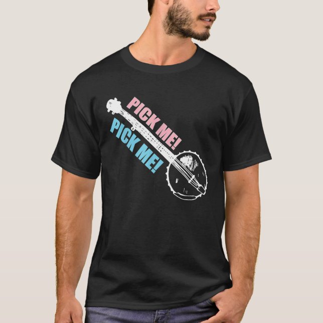 Banjo För manar Blue Grass T Shirt (Framsida)