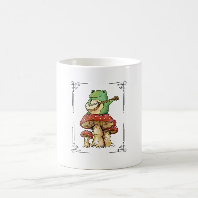 Banjo Frog on Mushrom Kaffemugg (Center)