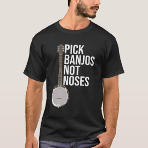 Banjo Gift Funny Slogan Bluegräs Design T Shirt