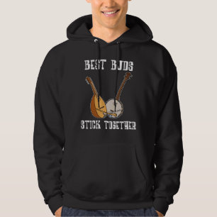 Banjo Gift Manar Land Music Bluegräs Mandolin Hoodie