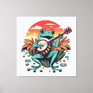 Banjo Groda Canvastryck